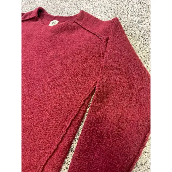 We The Free Cozy Knit Plush Pullover Eastwood Sweater Women’s Size Small Red