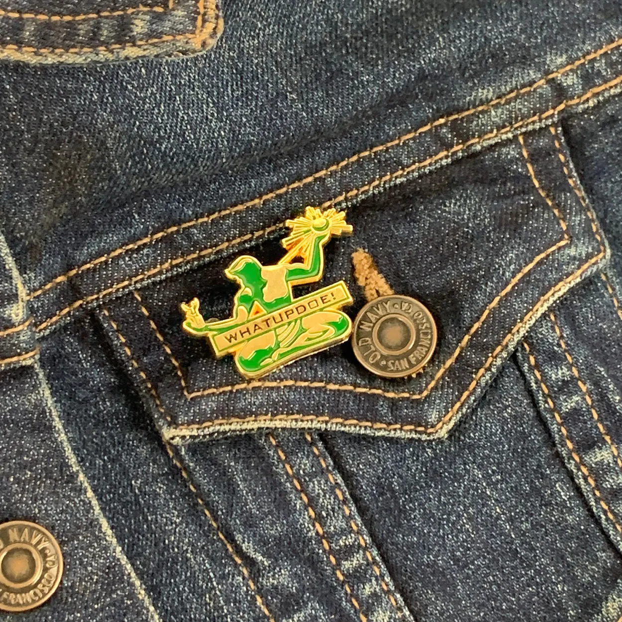 Whatupdoe Detroit 1.5" Soft Enamel Pin