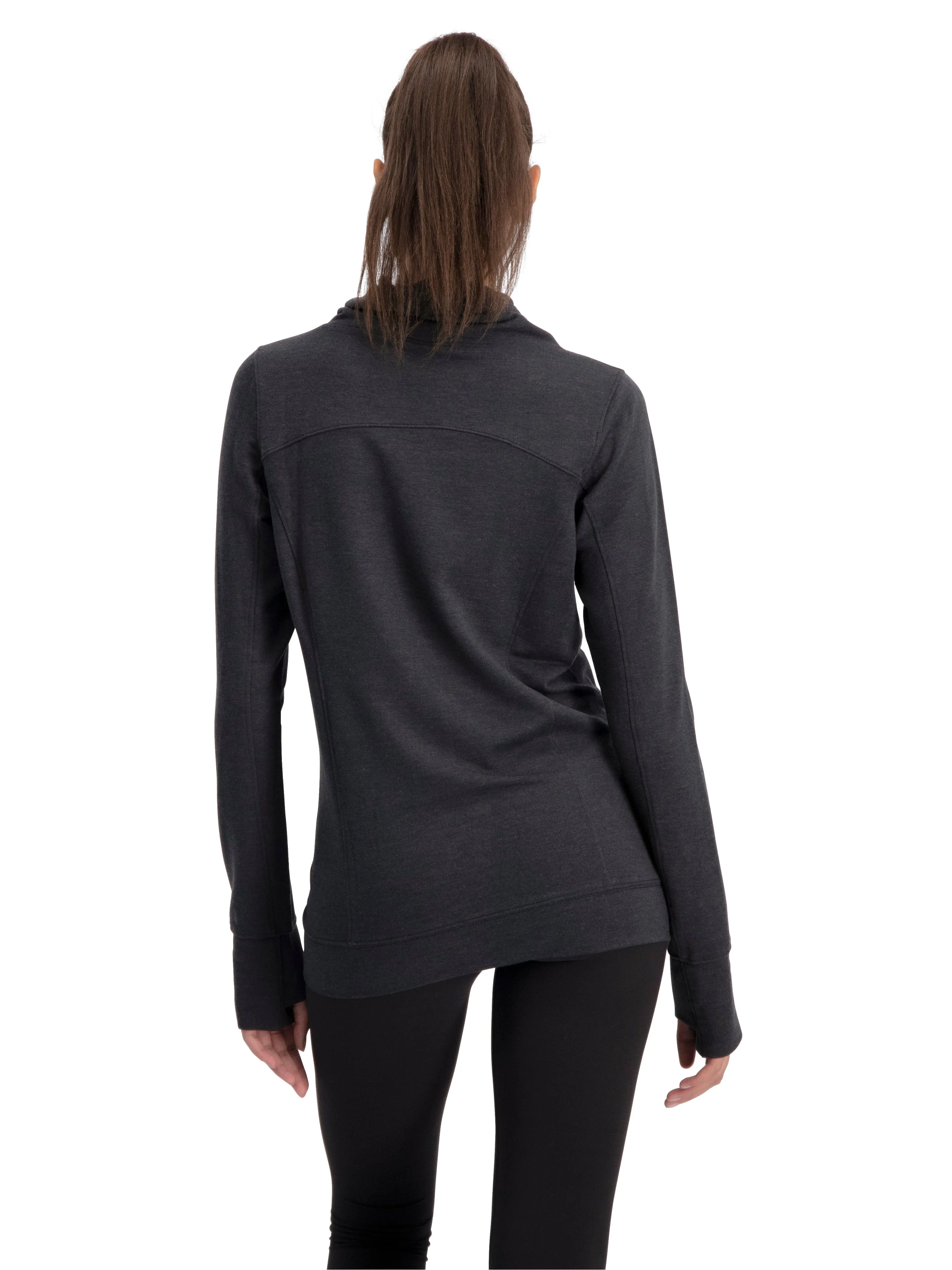 Women's Dry-Fit Running Pullover with Fleece Cowl Neck