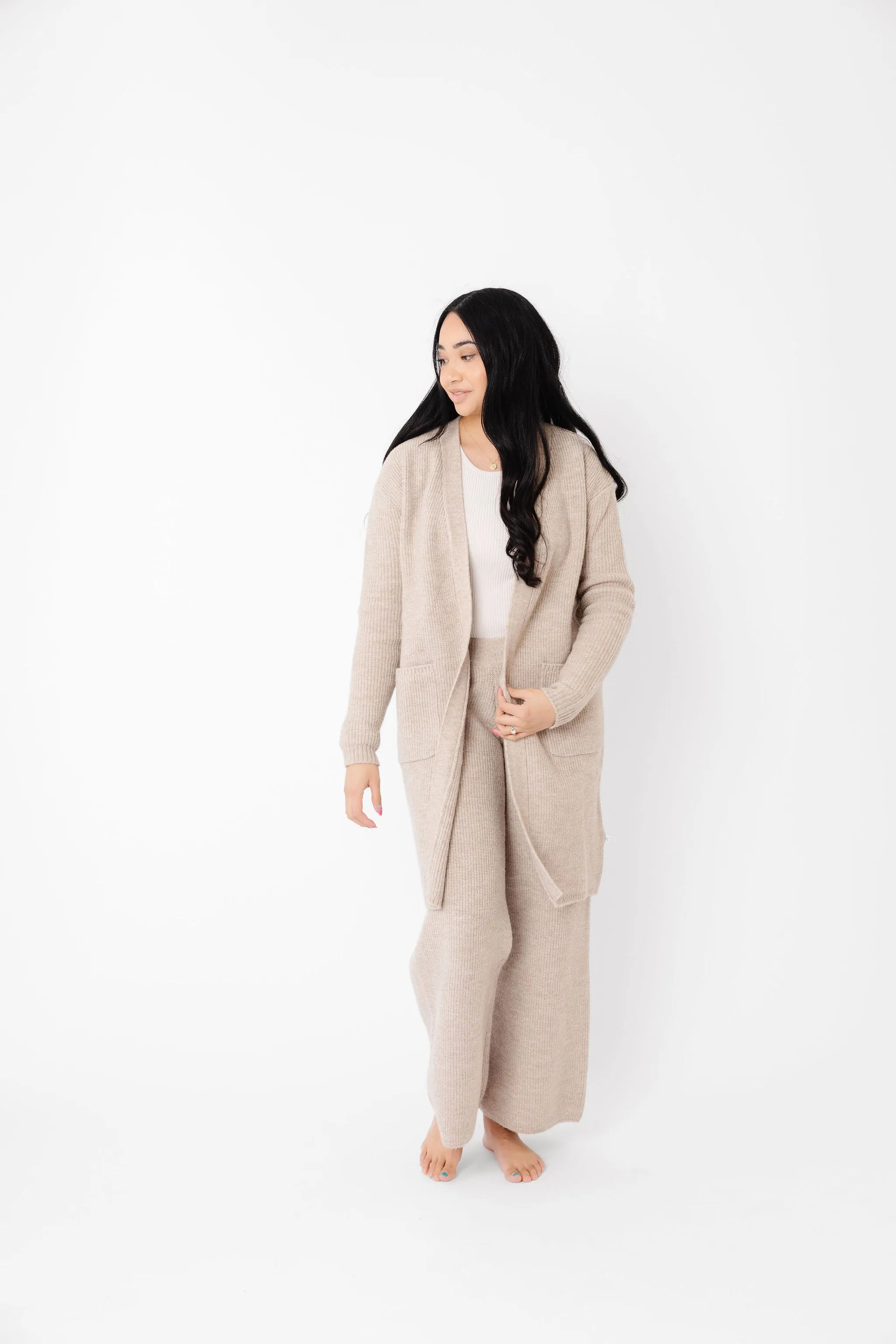 Women's Luxe Cardigan - Oatmeal