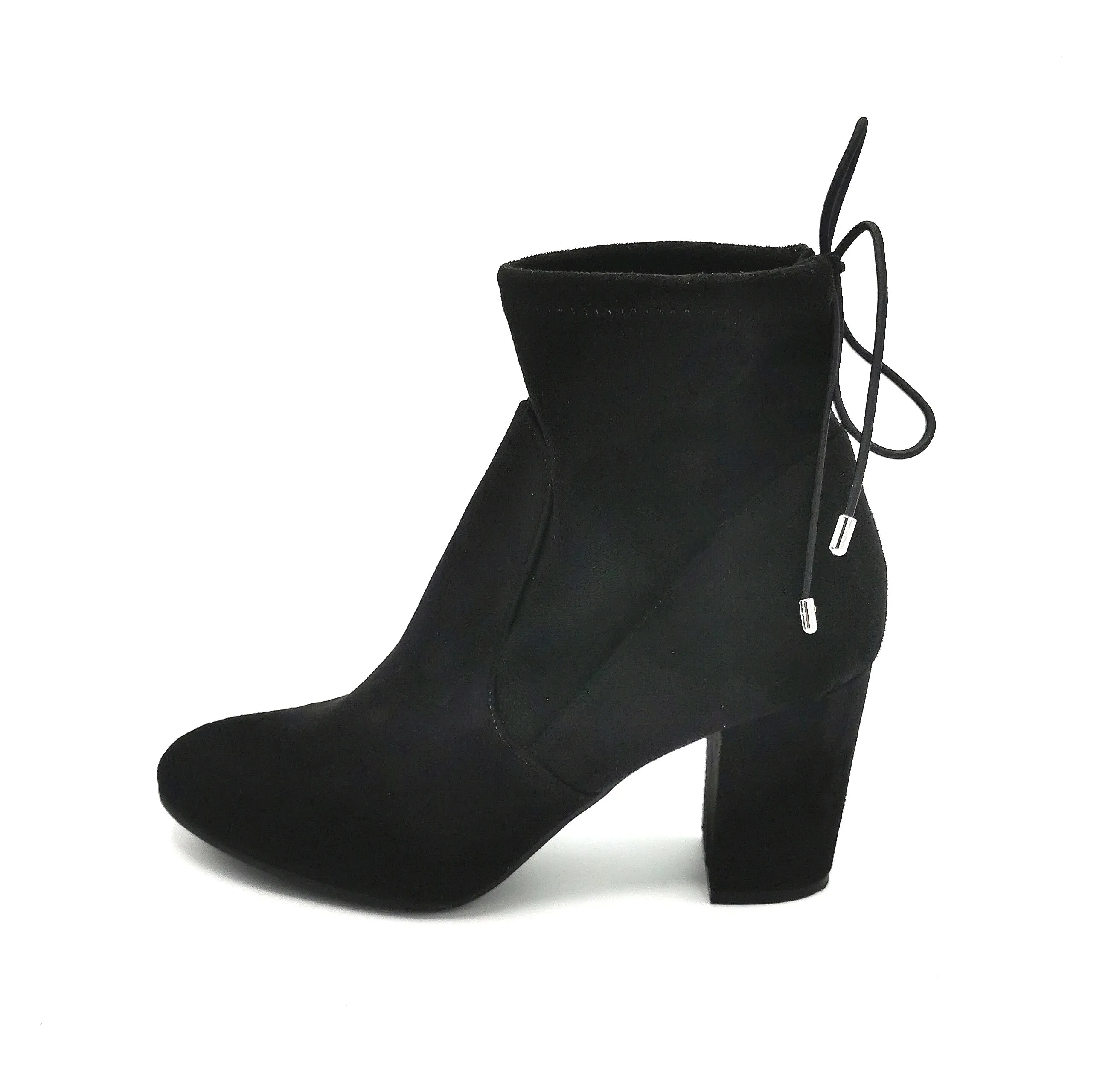 WOMENS SIZE 7.5 - CHRISTIAN SIRIANO, Black Lace-up Booties EUC B22