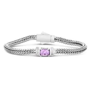 Woven Amethyst Bracelet